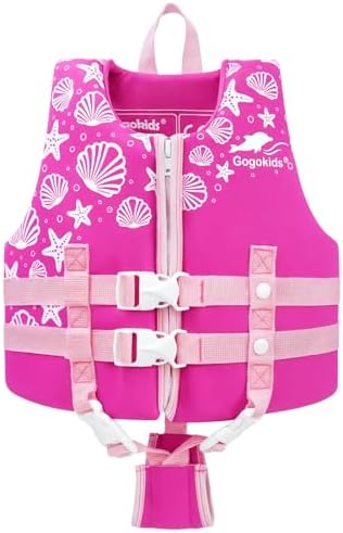 Gogokids Toddler Swim Vest, Kids Floaties – Boys & Girls Buoyancy Jacket, Swimming Aid for Pool & Beach, Fits 2-8 Years / 22-60 lbs