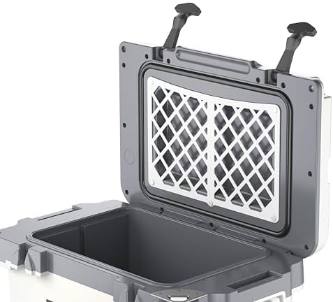 RTIC 22 QT Ultra-Light Wheeled Cooler with Handle, Hard Insulated Portable Ice Chest Box for Beach, Drink, Beverage, Camping, Picnic, Fishing, Boat, Barbecue