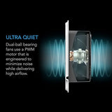 AC Infinity AIRTAP T6 White, Register Booster Fan for 6” x 12” Register Holes, Improves Heating & Cooling Vents, Quiet 10-Speeds