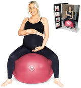 BABYGO® Birthing Ball for Pregnancy & Labor + Our Award Winning Book - Exercise, Birth & Recovery Plan, 5X Stronger Than a Yoga Ball with Eco Friendly Material