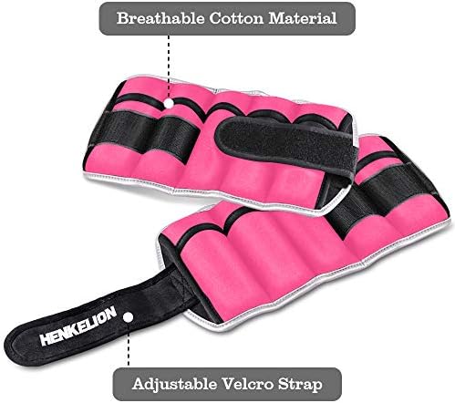 1 Pair 2 3 5 10 Lbs Adjustable Ankle Weights for Women Men Kids, Strength Training Wrist and Ankle Weights Sets for Gym, Fitness Workout, Running, Lifting - Black Grey Pink Blue Purple