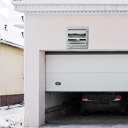 VEVOR 10'' Shutter Exhaust Fan, High-speed 820 CFM, Aluminum Wall Mount Attic Fan with AC-motor, Ventilation and Cooling for Greenhouses, Garages, Sheds, Shops, FCC (No Power Plug Included)