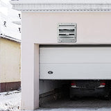 VEVOR 10'' Shutter Exhaust Fan, High-speed 820 CFM, Aluminum Wall Mount Attic Fan with AC-motor, Ventilation and Cooling for Greenhouses, Garages, Sheds, Shops, FCC (No Power Plug Included)