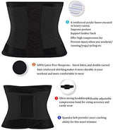 VENUZOR Waist Trainer Belt for Women - Waist Cincher Trimmer - Slimming Body Shaper Belt - Sport Girdle Belt (UP Graded)