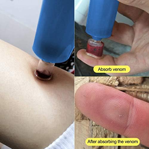 Snake Bite Kit, Bee Sting Kit, Emergency First Aid Supplies, Venom Extractor Suction Pump, Bite and Sting First Aid for Hiking, Backpacking and Camping