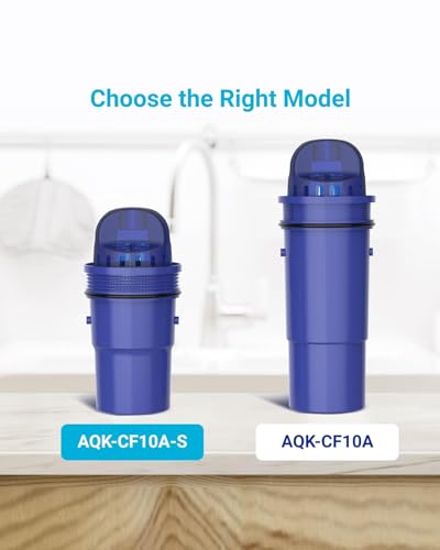 4 Packs Pitcher Water Filter Replacement for All PUR®, PUR® Plus Pitcher and Dispenser Filtration Systems, CRF950Z, PPF951K, PPF900Z, NSF Certified, AQUA CREST