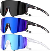 3PACK Kids Sunglasses Polarized Youth Baseball Sunglasses Boys Girls Softball Cycling UV400 Protection Goggles