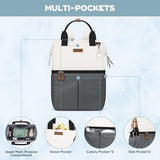 Maelstrom Cooler Backpack, 36 Cans Insulated Backpack Cooler, Soft Leakproof Double Deck Cooler Bag, Lightweight Lunch Backpack for Men & Women,Perfect for Beach Travel, Camping & Work-Beige gray