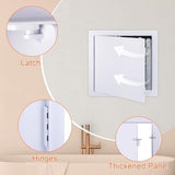 Suteck Plastic Access Panel for Drywall Ceiling 12 x 12 Inch Reinforced Plumbing Wall Access Doors Removable Hinged White