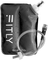 Soft Flask - Shrink As You Drink Soft Water Bottle for Hydration Pack - Folding Water Bottle Ideal for Running, Hiking, Cycling, Climbing & Rigorous Activity