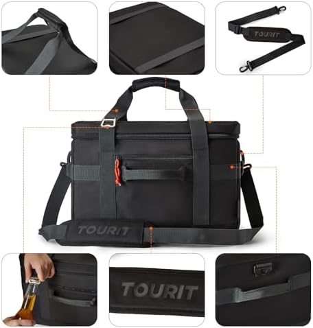 TOURIT Cooler Bag 48/60 Cans Insulated Soft Cooler Large Collapsible Cooler Bag 32/40L Lunch Coolers for Picnic, Beach, Work, Trip