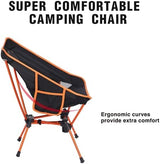 MOON LENCE Portable Camping Chair Backpacking Chair - The 4th Generation Ultralight Folding Chair - Compact, Lightweight Foldable Chairs for Hiking Mountaineering, Beach