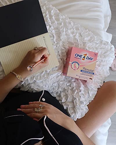 One A Day Women’s Prenatal Advanced Complete Multivitamin with Brain Support* with Choline, Folic Acid, Omega-3 DHA & Iron for Pre, During and Post Pregnancy, 60+60 Count (120 Count Total Set)