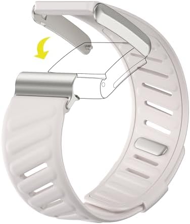 Comfort Durable Silicone Wristband Compatible with WHOOP 4.0 Band, Soft Silicone Sports Loop Strap for Men & Women, with U Shapped Connector