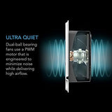 AC Infinity AIRTAP T4 White, Register Booster Fan for 4” x 10” Register Holes, Improves Heating & Cooling Vents, Quiet 10-Speeds, Bluetooth App Control Data Alerts