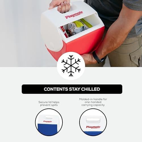 Igloo Playmate Pal Cooler, Blue/White, 7 Qt