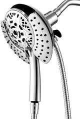 Shower Heads with Handheld Spray Combo: 7.2" Rain Shower Head & Handheld Shower Head 2-IN-1 Shower Head with 60" Rotatable Stainless Steel Hose, Shower Trim Systems