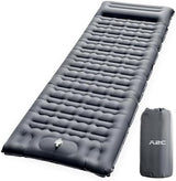 A2C Camping Sleeping Pad, Ultralight Inflatable Sleeping Pads with Built-in Foot Pump & Pillow, Compact Camping Mattress for Backpacking, Hiking, and Traveling
