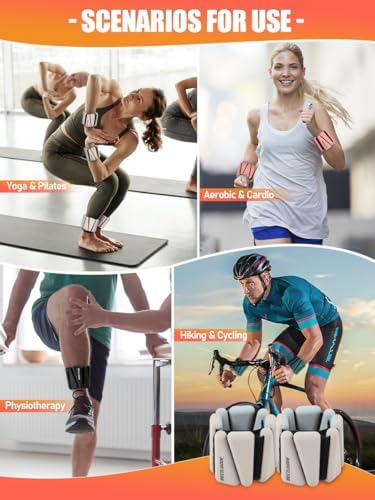 Wrist Ankle Weights Set of 2(1 lb/2 lbs Each) Adjustable Weights Training Intensity for Strength Training Walking Running Yoga Pilates Jogging for Women Men