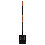 AgroPro Square Shovel for Digging, Heavy Duty Metal Shovel with Long Fiberglass Handle, 58-Inch Flat Garden Shovel for Transfer Soil, Sand, Gravel, Landscaping