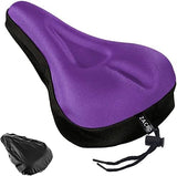 Zacro Bike Seat Cushion - Gel Padded Bike Seat Cover for Men Women Comfort, Extra Soft Exercise Bicycle Seat Compatible with Peloton, Outdoor & Indoor Bike Saddles