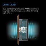 AC Infinity AIRTAP T4 Bronze, Register Booster Fan for 4” x 10” Register Holes, Improves Heating & Cooling from AC Vents, with 10-Level Speeds and Bluetooth Integrated App Control