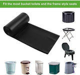 80 Portable Toilet Bags, Camping Toilet Bags, 5-8 Gallon Compostable Bags, Biodegradable Toilet Bags for 5-8 Gallon Bucket Toilet Seat, Biodegradable Waste Bags for Outdoor Boating Travel Camping