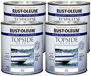 Rust-Oleum 206999-4PK Marine Topside Paint, 4 Pack, White