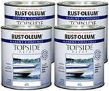 Rust-Oleum 206999-4PK Marine Topside Paint, 4 Pack, White