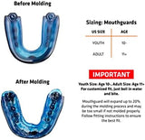 Shock Doctor Mouth Guard Sports, Hockey, Lacrosse, Baseball, Wrestling Moutguard, Gel Max Heavy Duty Protection & Custom Fit, Football Mouth Guard with Strap, Adult & Youth Mouthguard
