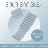 Bala Bangles Wrist & Ankle Weights for Women & Men - Adjustable Silicone Weighted Bracelet Set for Gym, Yoga, Pilates, Cardio & Strength Training - Wearable Arm & Leg Workout Weights