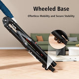 16.5FT Telescoping Ladder A Frame, Aluminum Portable Extension Folding Ladder Meets EN131 Standard, Multi-Purpose Compact Telescopic Ladder for Household or Outdoor Work, 330lbs Max Capacity