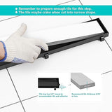 Neodrain 24 in Matte Black Linear Shower Drain- with 2-in-1 Flat & Tile Insert Cover, 304 Stainless Steel Rectangle Shower Floor Drain,Floor Shower Drain