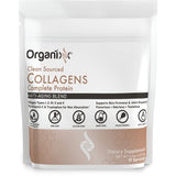 Organixx Clean Sourced Collagen Powder, Hydrolyzed Protein Powder Collagen Peptides with Vitamin C, and Types I, II, III, V, X, For Skin, Joints, Hair and Nails, Aging Support Unflavored (15 Servings)