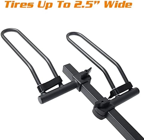 Young 4-Bike Rack Hitch Mount Platform Style Carrier for Cars Trucks SUVs Minivans with 2" Hitch Receiver, 4 Bikes X 40 lbs (160 lbs Total) Load Capacity