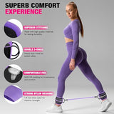 Ankle Resistance Bands with Cuffs, Ankle Bands for Working Out, Ankle Resistance Band for Leg, Booty Workout Equipment for Kickbacks Hip Fitness Training, Exercise Bands for Butt Lift Women