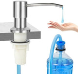 Soap Dispenser for Kitchen Sink(Brushed Nickel),Stainless Steel Countertop Dish Soap Dispenser Pump with 47 '' Extension Tube kit