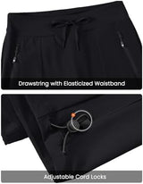 TBMPOY Women's Hiking Pants Lightweight Water Resistant Travel Joggers Quick Dry Outdoor Athletic Pants Zipper Pockets