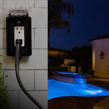 Amazon Basics Weather-Resistant Tamper-Resistant GFCI Receptacle with LED Indicator, Self-Test Feature, Ground Fault Circuit Interrupter for Indoor or Outdoor Use, 20 Amp, White
