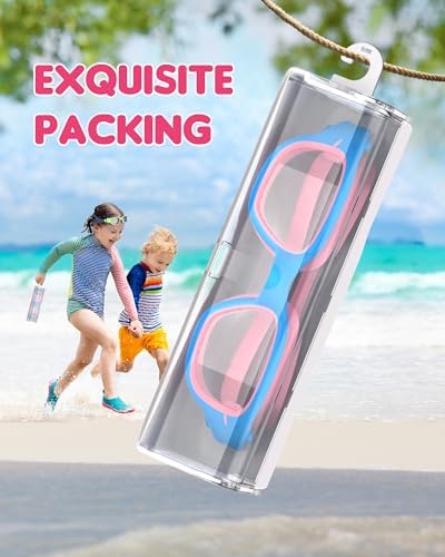 Kids Swim Goggles,Swimming Goggles for Kids 6-14, Anti-Fog UV Protection Pool Glasses for Boys Girls