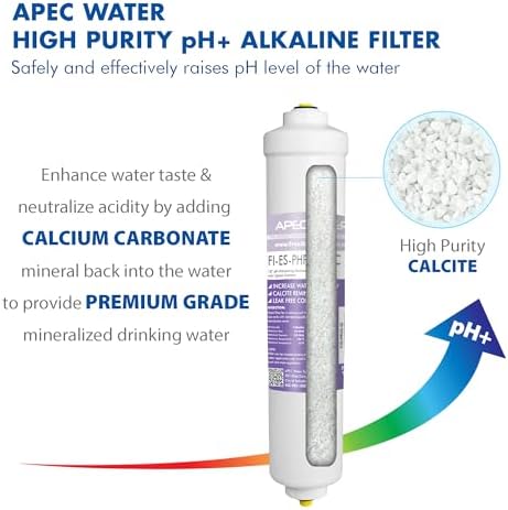 APEC Water Systems FILTER-MAX-ESPH 75 GPD Complete Replacement Filter Set for ESSENCE Series Alkaline Reverse Osmosis Water Filter System