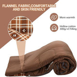 KingCamp Double Sleeping Bag for Adults, Queen Size 2 Person XXL Flannel Sleeping Bag, Waterproof Lightweight Flannel Quilt with 2 Pillows, Perfect for Couples Family Camping Hiking