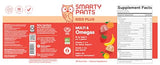 SmartyPants Kids Multivitamin Gummies - Improved Formula: Omega 3 (DHA/EPA), Vitamins D3, C, B12, B6, Vitamin A, K & Zinc, Gluten Free, Three Fruit Flavors, 80 Count (40 Day Supply)