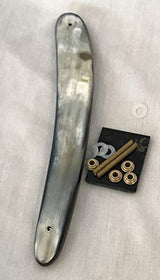 Unique Straight Razor Restoration Horn Scales Handles With Mounting Hardware