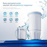 BOGDA 6 Pack Water Filter Replacement Zero, 5-Stage Compatible with Zero Pitcher and Dispenser, Fit for Zero Filter Water Replacement Filters and ZR-001 ZR-017 ZR-004