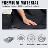 WILDROOTS Outdoor Folding Double Camping Chair Adults 2 Person,Heavy Duty 600 LBS Loveseat with 2 Cup Holder,Portable Carry Bag Included for Camping,Lawn,Backyard,Movie