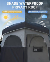 KingCamp Shower Tent, Portable Privacy Tent Outdoor Camping 1/2 Room Toilet Tents with Shower Bag & Dressing Room for Travel Beach Tailgate