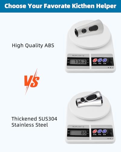 Hygie Rinse Stainless Faucet Head Replacement with 15 Adapters Compatible with Moen/Delta/Kohler Pull Down Kitchen Faucet, 3 Water Modes Kitchen Sink Faucet Sprayer Head, Brushed Nickel Finish