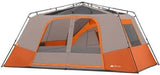 Ozark Trail 11 Person 3 Room 14' x 14' Instant Cabin Tent (Orange)