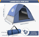 Tents for Camping,3-4 Person Camping Tent,Waterproof and Windproof Tent, Easy to Set up Outdoor Dome Tent for Outdoor Activities, Adventure, Festivals, Backyard,Hiking.